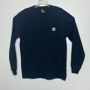 CARHARTT Men’s Black Long Sleeves Pocket T Shirt Size M